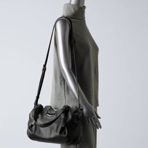 Simply Vera Vera Wang "Buena Satchel" Crossbody Purse Black Never Used **READ** - Picture 4 of 13